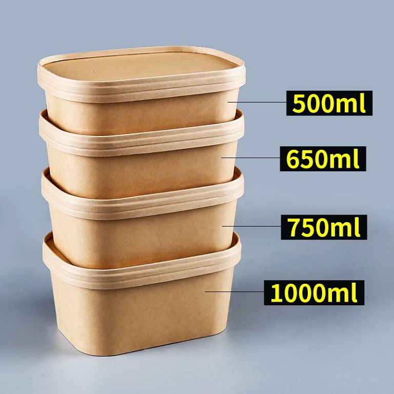 Catering Disposables Square salad bowl 1000ml -WELLERpack