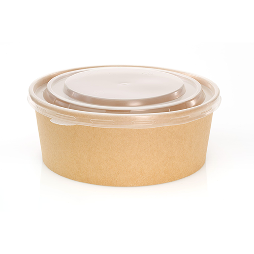 PLA coating 1000ML Kraft  Paper Bowl with Lid -WELLERpack