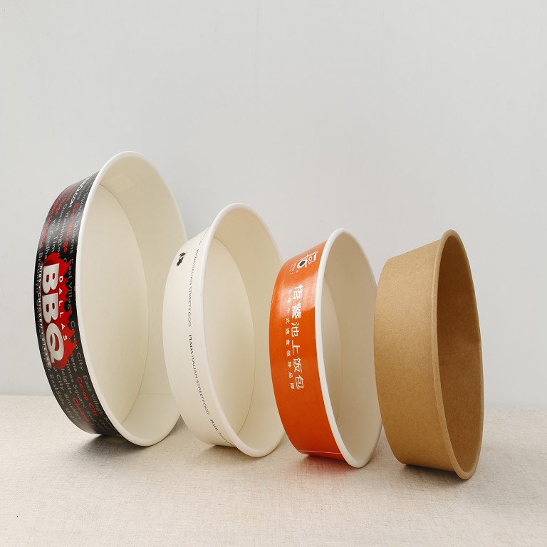 Disposable Paper Salad Bowl with Paper lid -WELLERpack