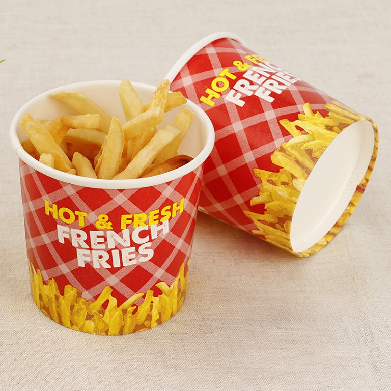 Biodegradable Ivory Paper Food Bucket For Fried Chicken -WELLERpack