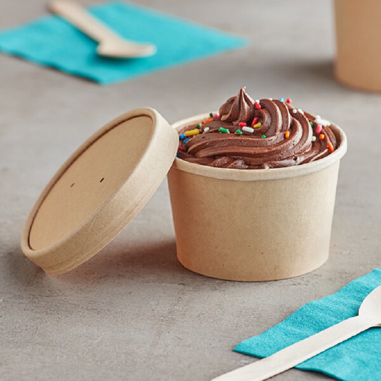 Eco-friendly Kraft Paper Soup Cup PE lined -WELLERpack