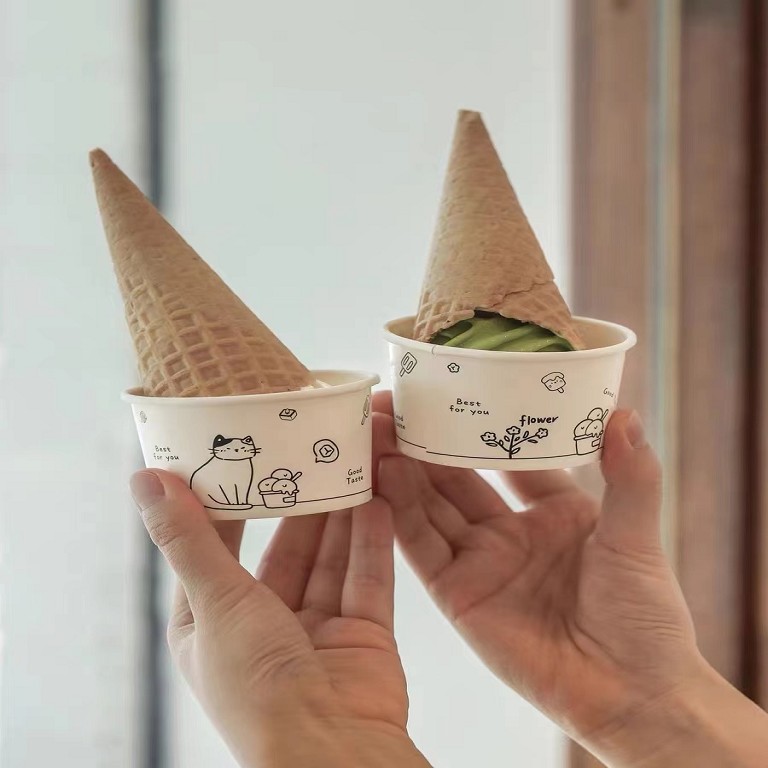Ice Cream Cups Custom Printed for You -WELLERpack