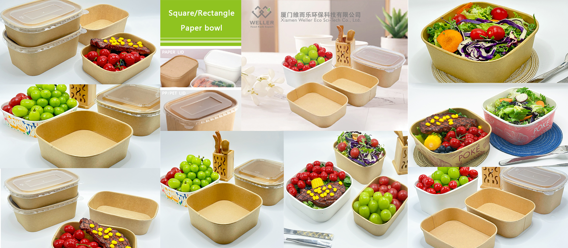 square and rectangle salad bowl